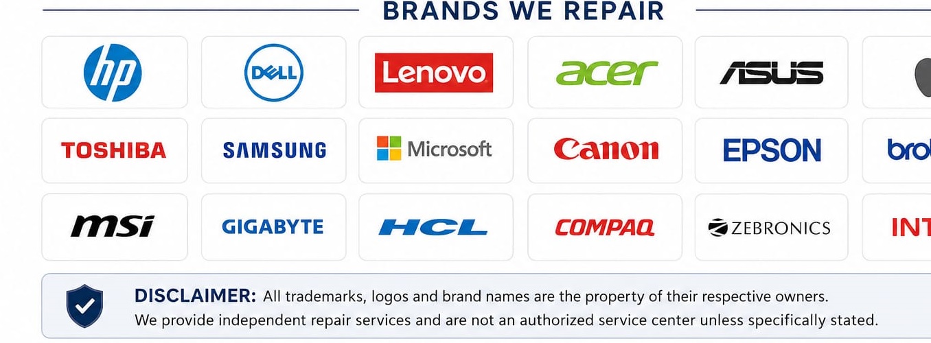 Brands we repair